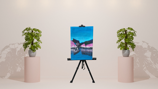 πΈ Oriental Blossom Serenity Hand-Painted Canvas