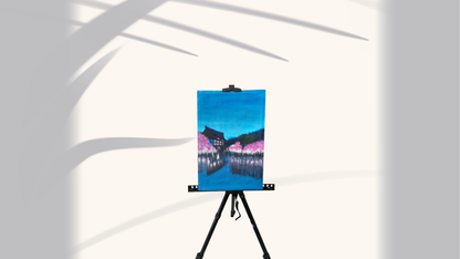 🌸 Oriental Blossom Serenity Hand-Painted Canvas