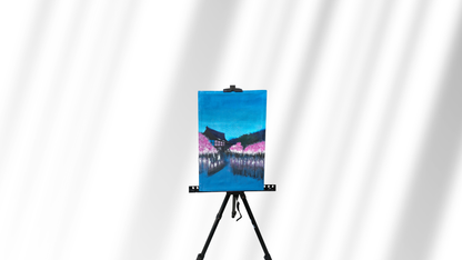 🌸 Oriental Blossom Serenity Hand-Painted Canvas