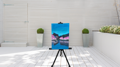 🌸 Oriental Blossom Serenity Hand-Painted Canvas