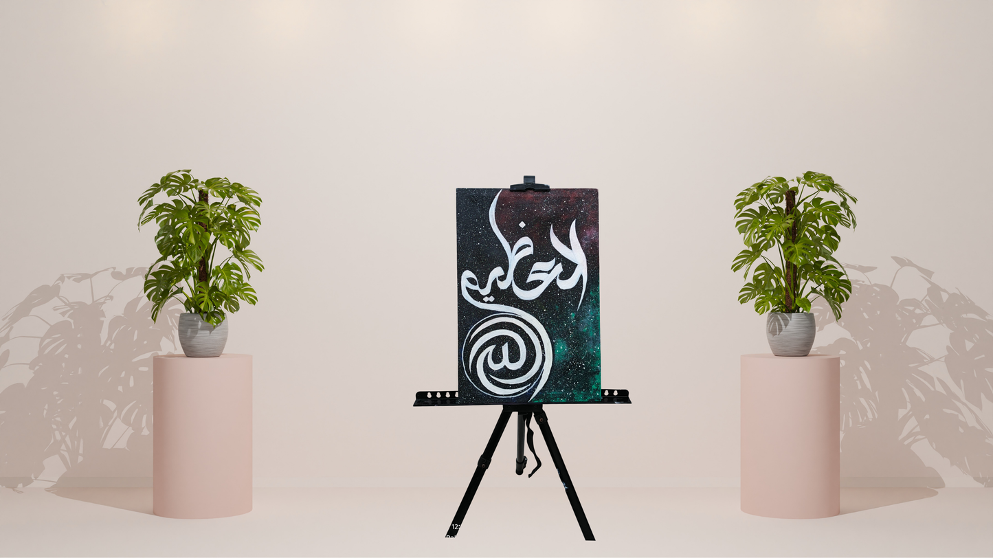 🌌 Galaxy Magnitude: Hand-Painted Canvas