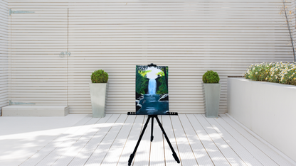 Hidden Rainforest Majesty: Hand-Painted Canvas